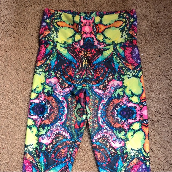 Trippy leggings pant tights rave festival lsd trip - Picture 2 of 8